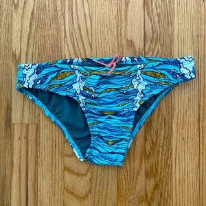 Jolyn Andy Medium Bikini Bottom - Glitter Wave Print (rare!)